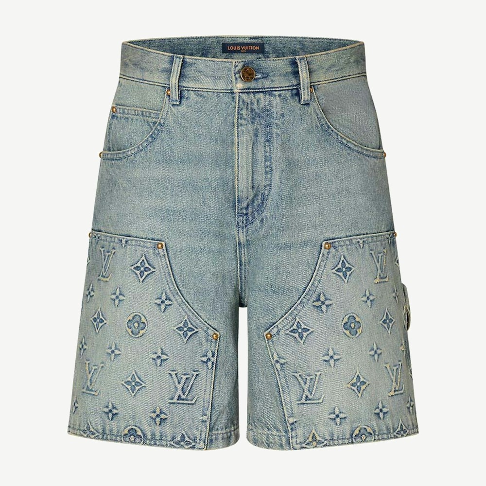 Denim Carpenter Shorts Blue