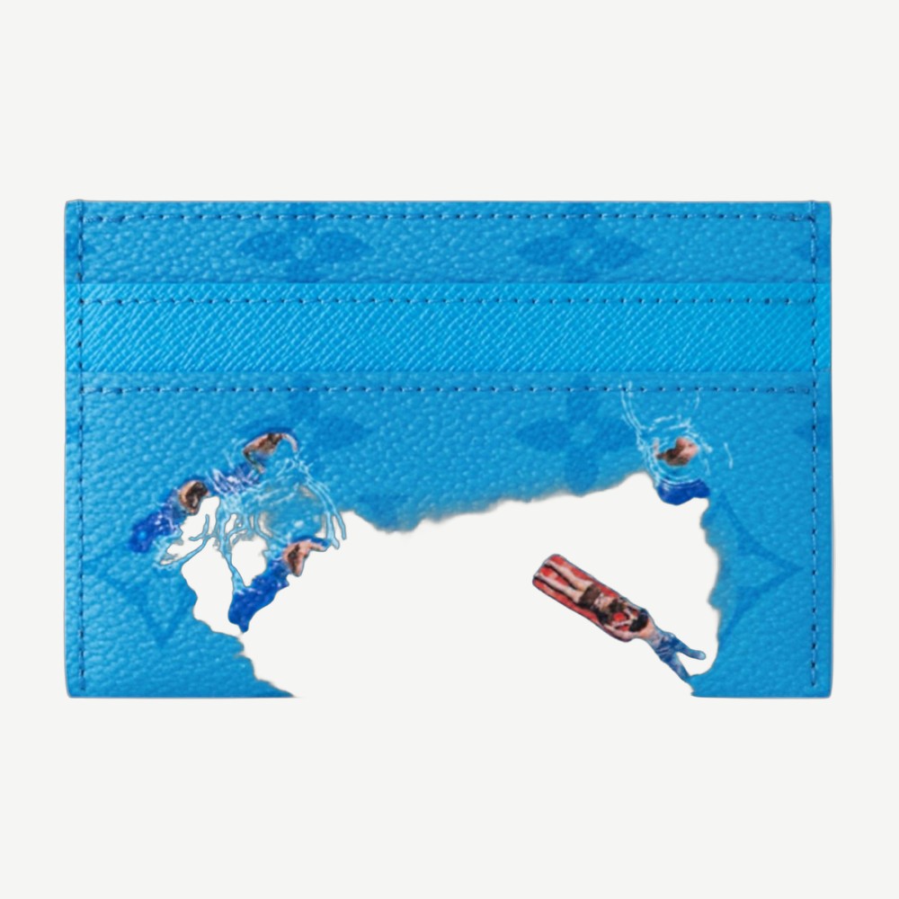 Double Card Case Pool Blue