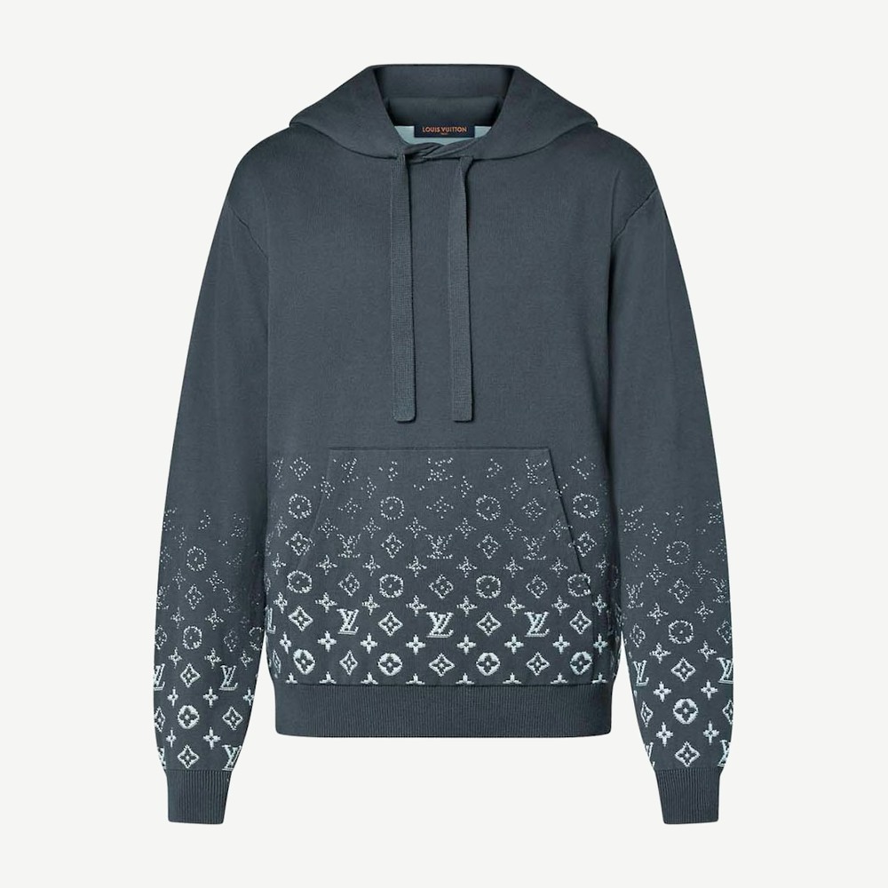 Gradient Cotton Hoodie Volcanic Ash