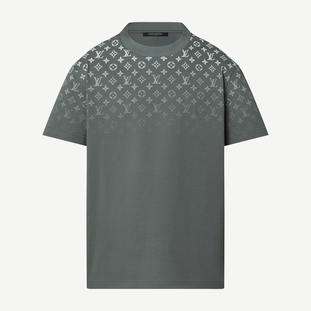 Gradient Cotton T Shirt Volcanic Ash