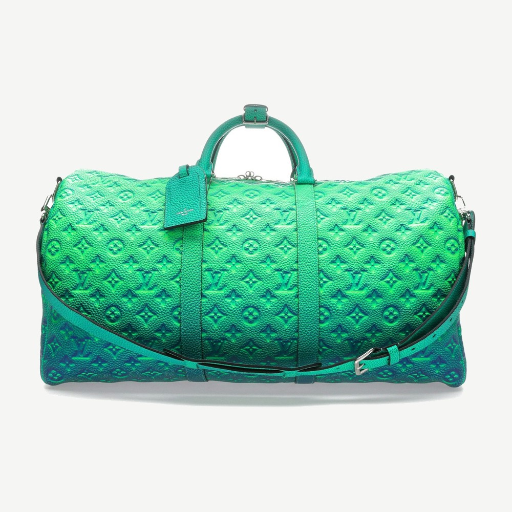 Keepall 50b Taurillon Illusion Blue Green