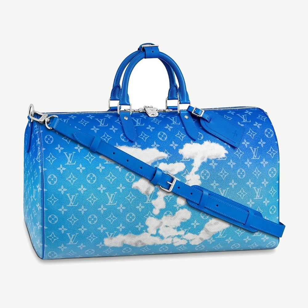Keepall Bandouliere Clouds Monogram 50 Blue 1