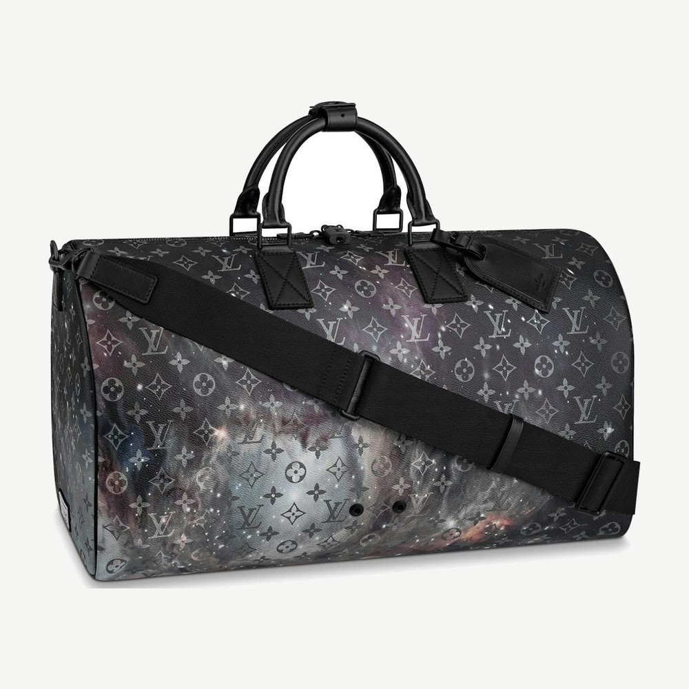 Keepall Bandouliere Monogram Galaxy 50 Black Multicolor