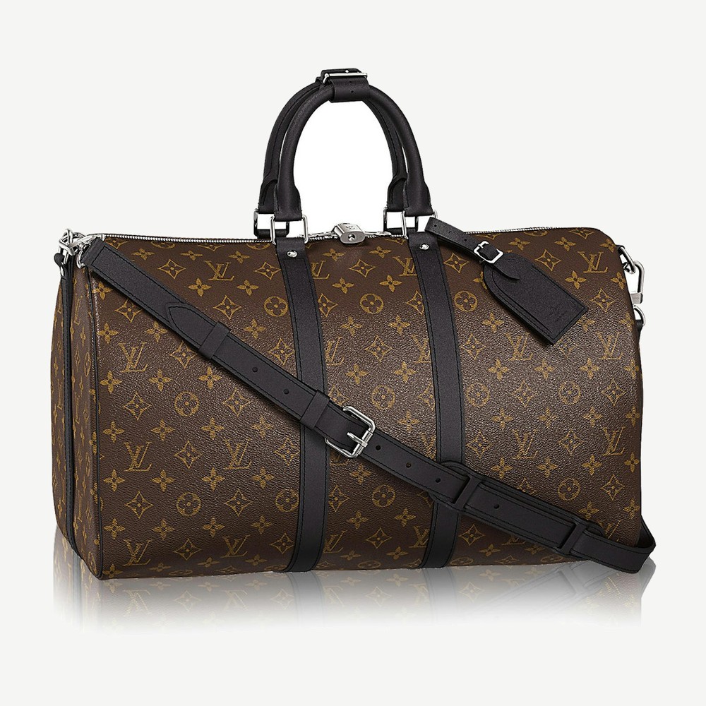 Keepall Bandouliere Monogram Macassar With Accessories 55 Brass