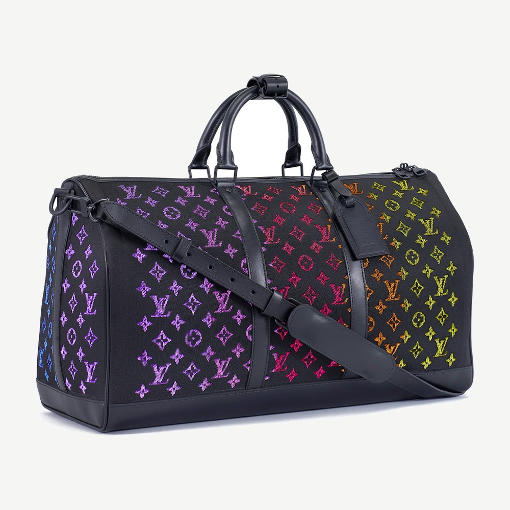 Keepall Monogram Fiber Optic 50 Black Studio01