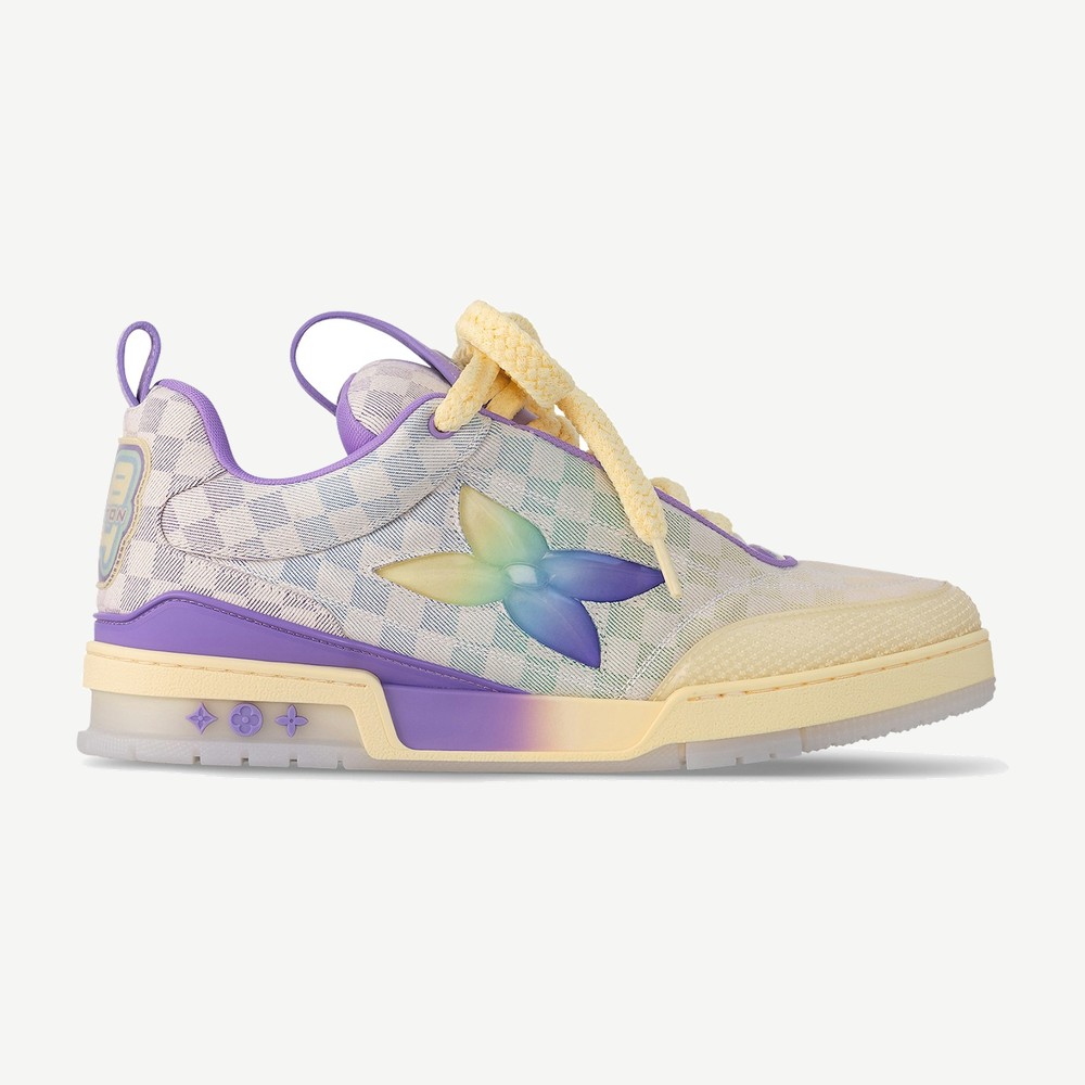 LV Skate Purple Gradient Damier Denim