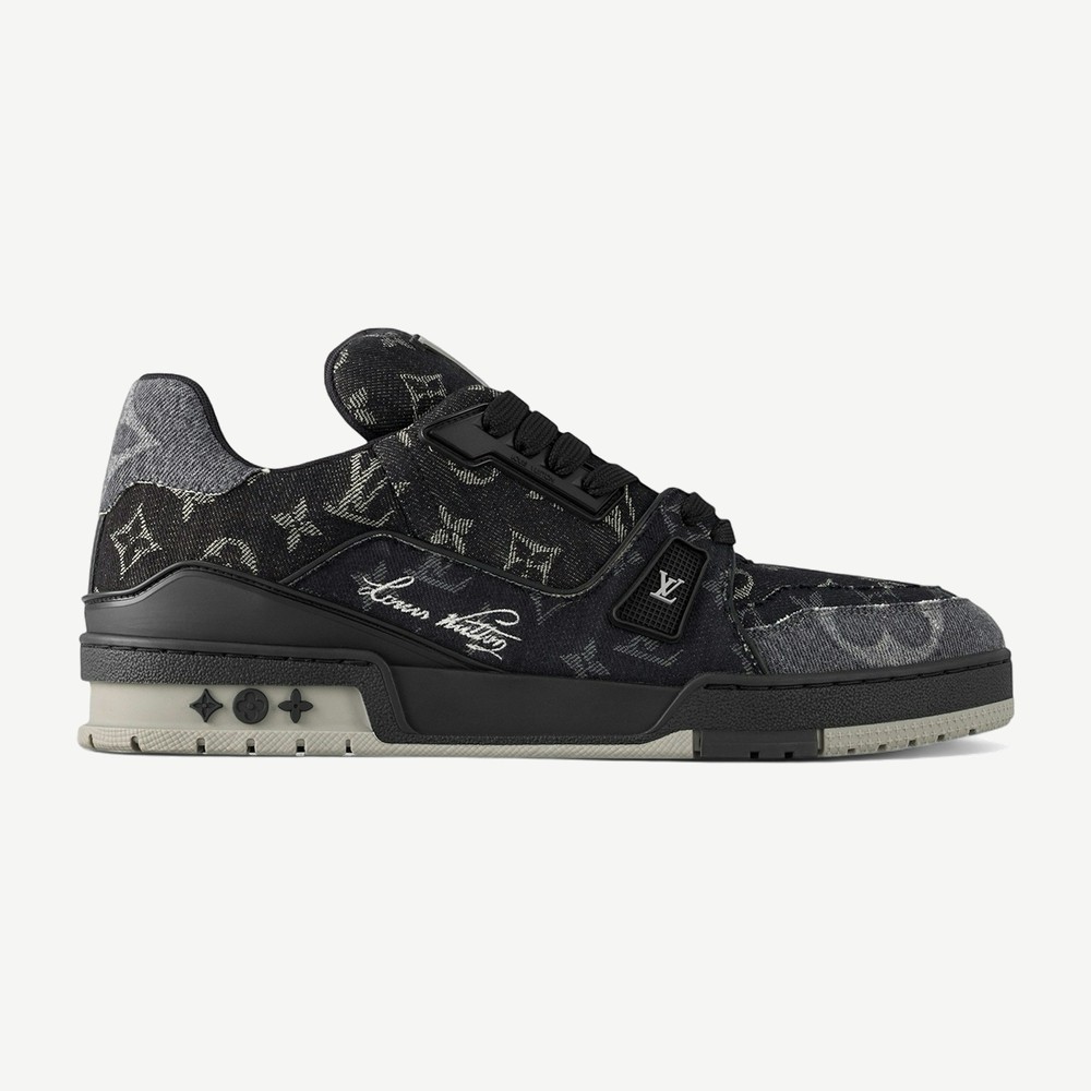 LV Trainer Black Monogram Denim