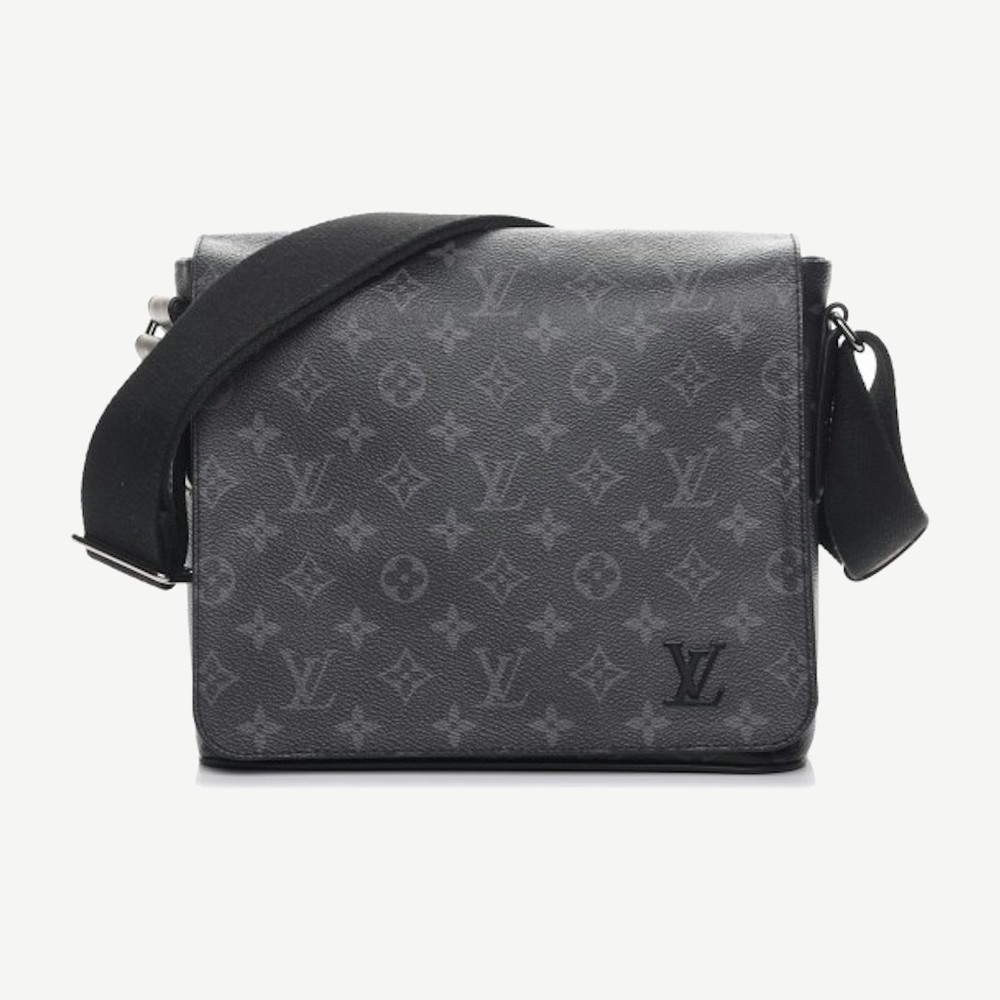 Messenger District Pm Monogram Eclipse Toile Canvas Noir Black