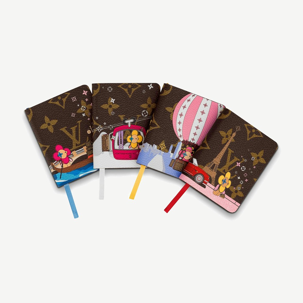 Mini Jules Notebooks Monogram Vivienne Brown Multicolor