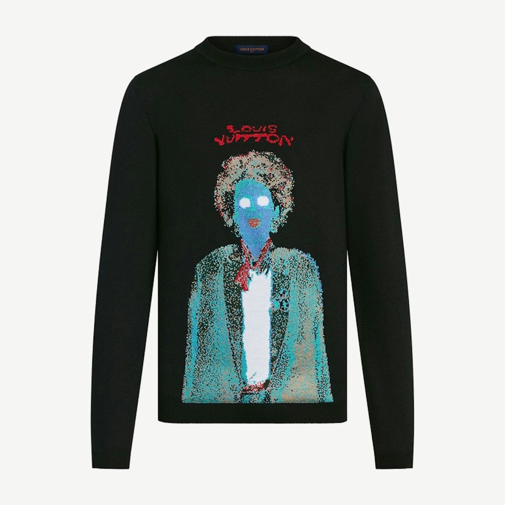 Neon Working Man Crewneck Black