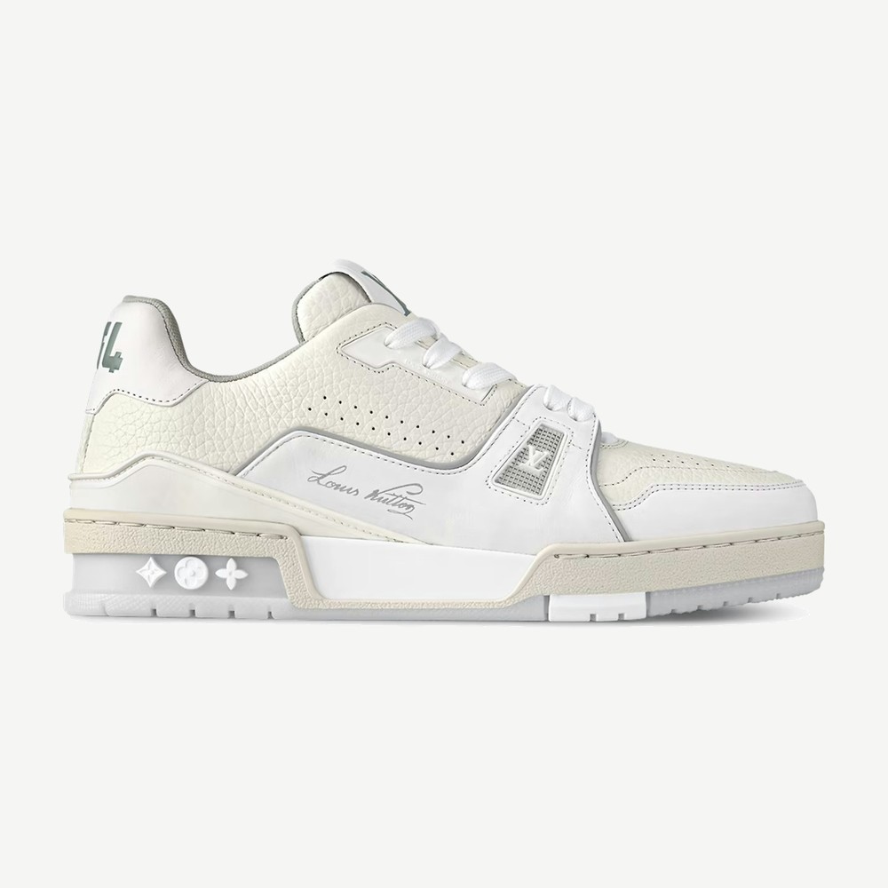 Trainer Cream White Grey Signature W