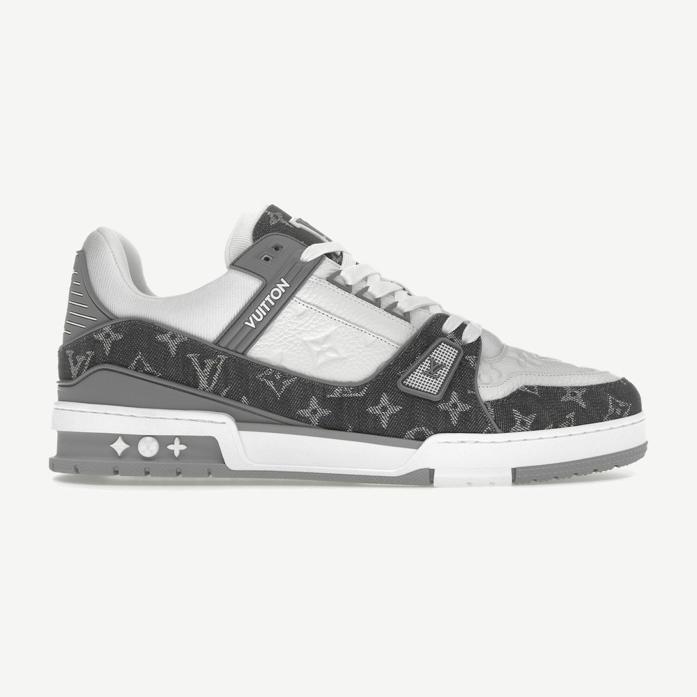 Trainer Monogram Denim Grey White