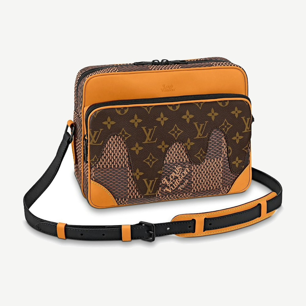 X Nigo Nil Messenger Damier Ebene Giant Brown