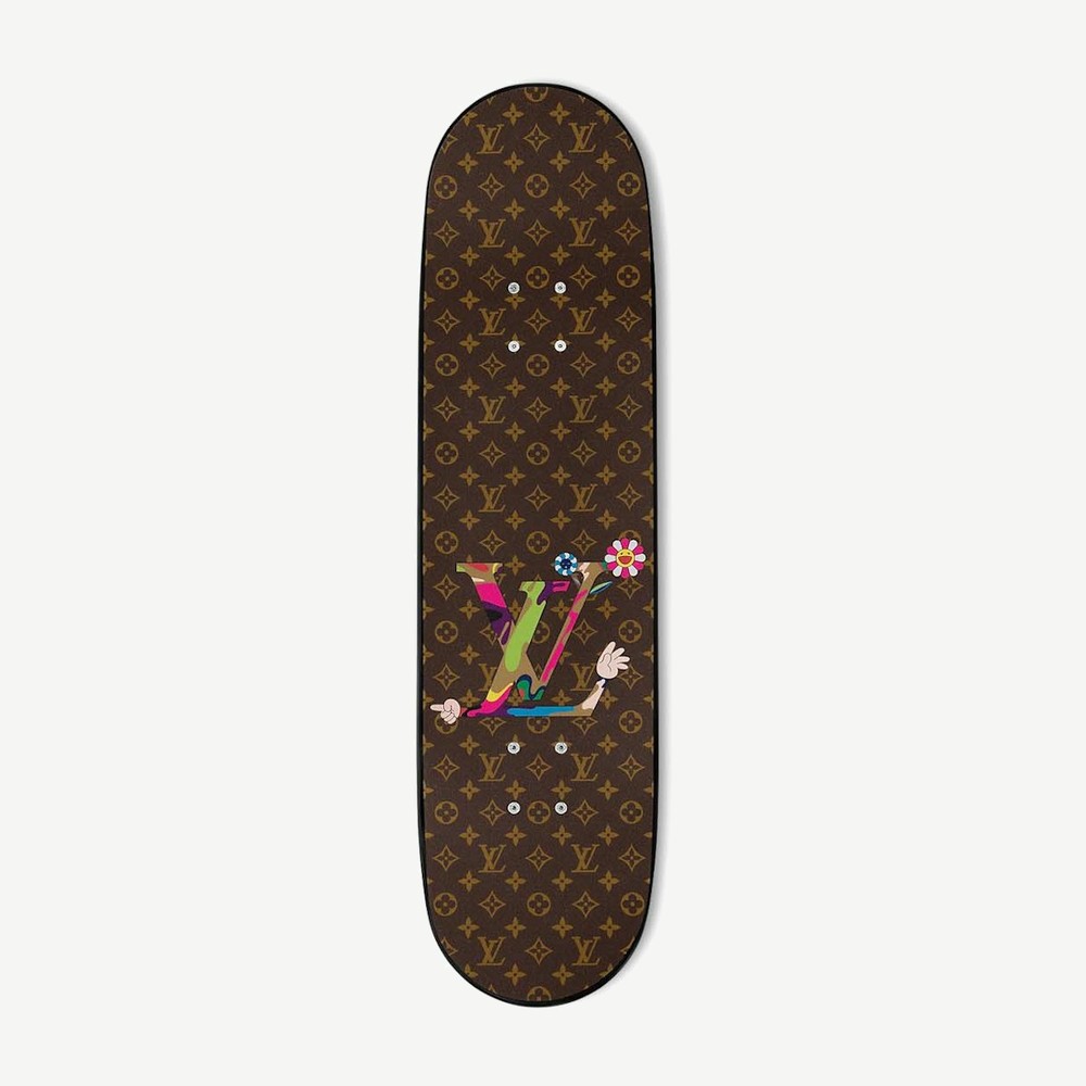 X Takashi Murakami Superflat Characters Skateboard Monogram