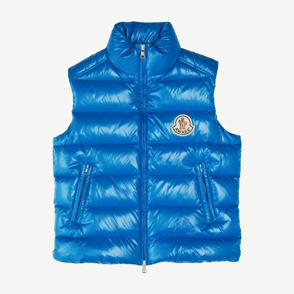 Awake X Moncler Parker Gilet Puffer Vest Blue