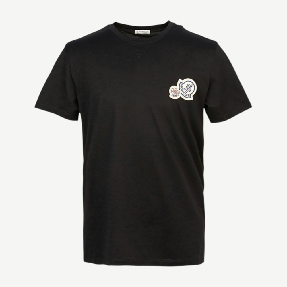 Logo Motif T Shirt Black