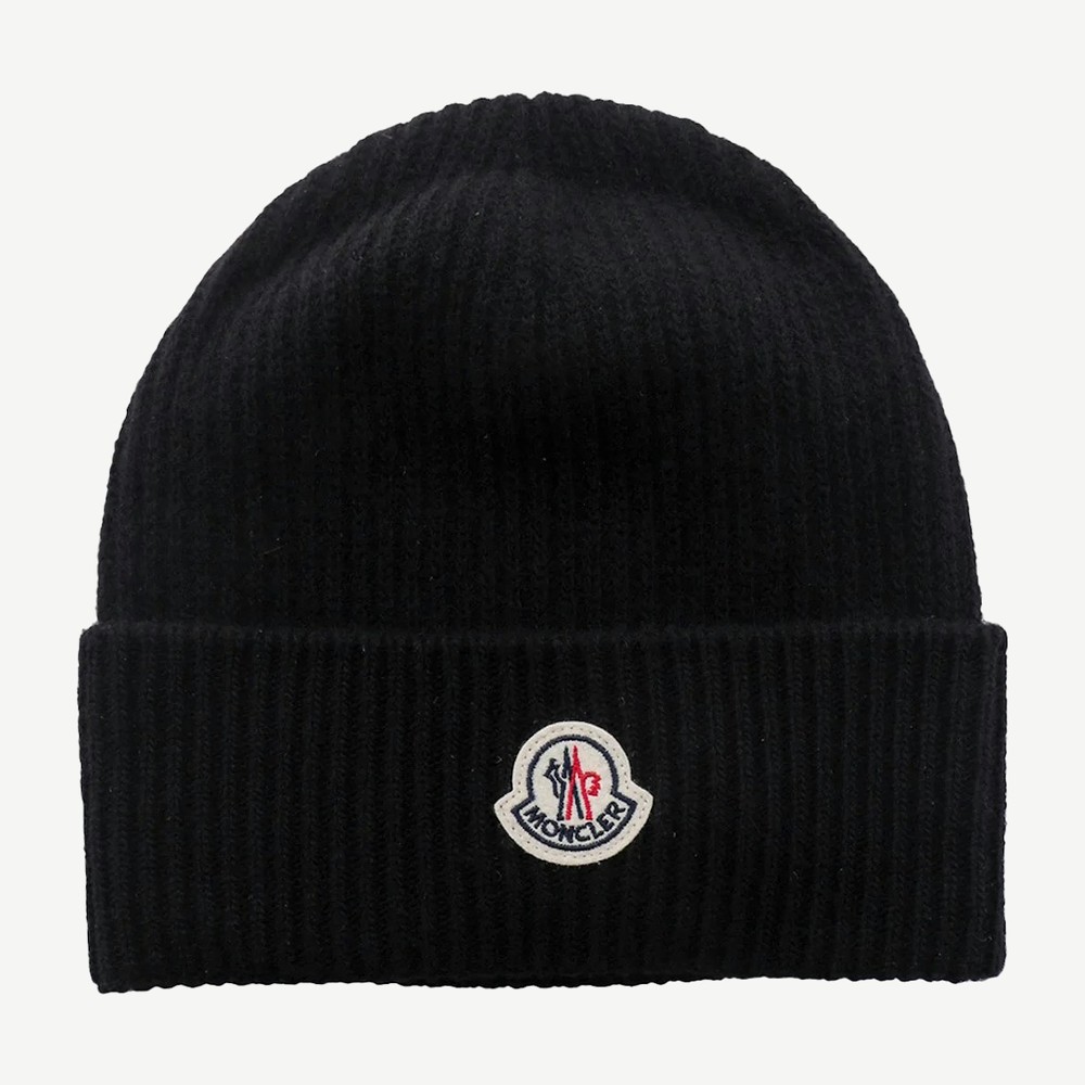 Wool Cashmere Hat Black