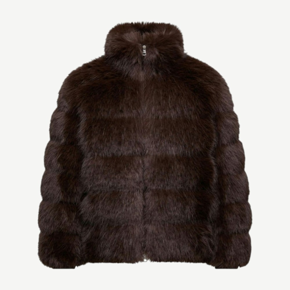 X A$ap Rocky Awge Maya Short Down Jacket Brown
