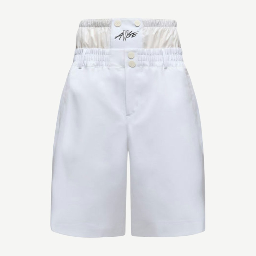X A$ap Rocky Logo Print Shorts White