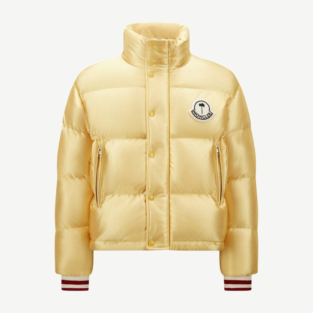 X Palm Angels Keon Short Down Jacket Golden Yellow