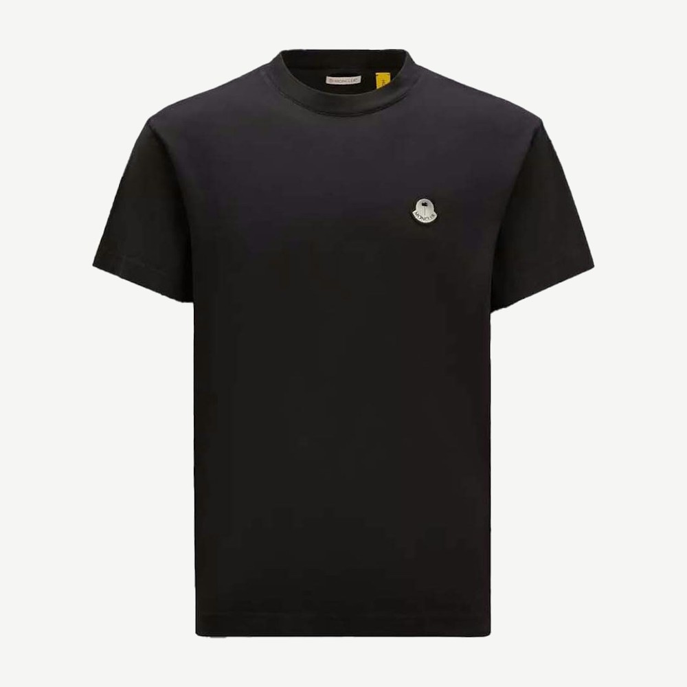 X Palm Angels Logo Patch T Shirt Black