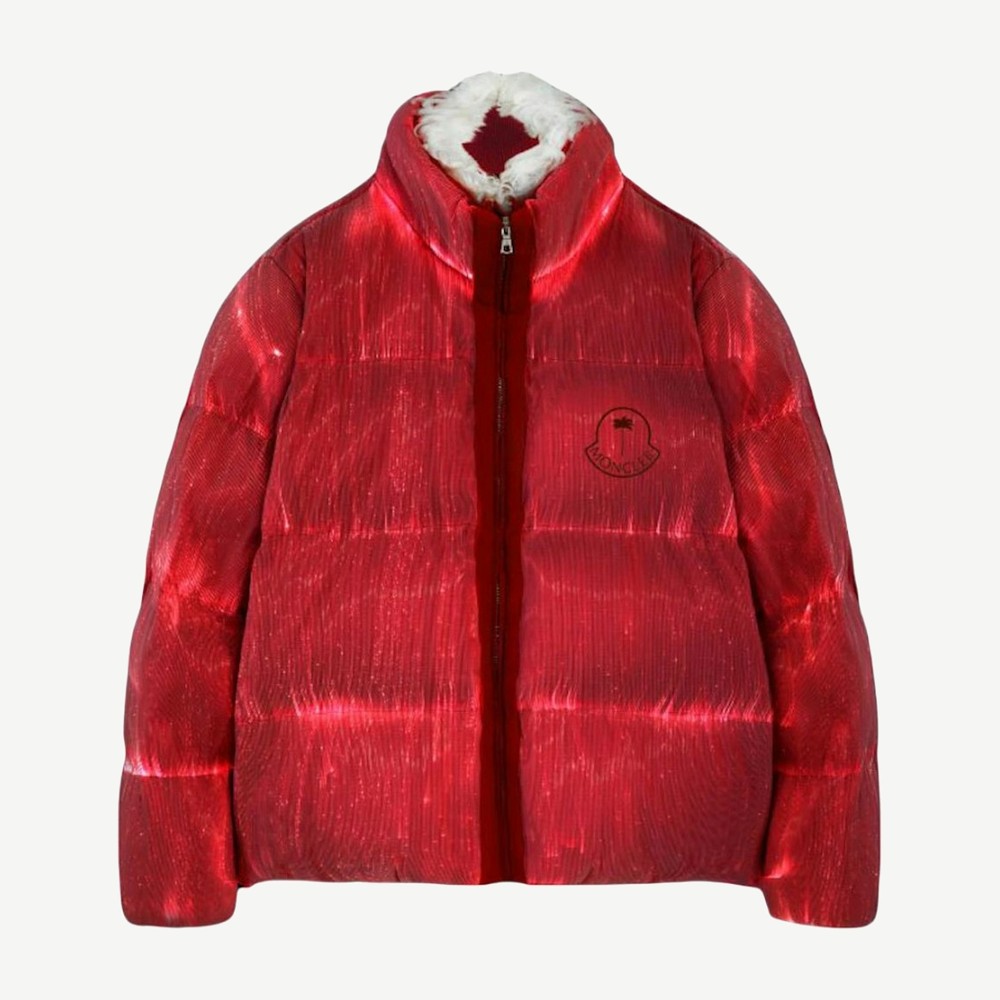 X Palm Angels Maya 70 Led Puffer Jacket Red