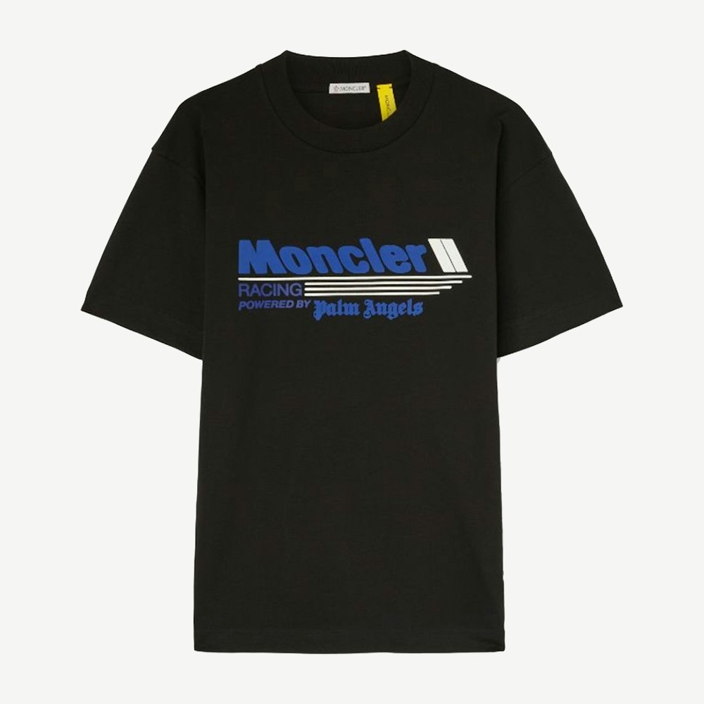 X Palm Angels Racing T Shirt Black Blue