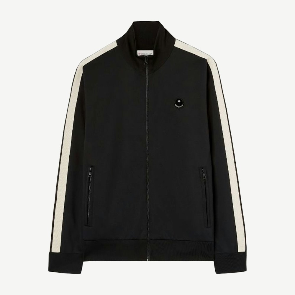 X Palm Angels Track Jacket Black White Unisex