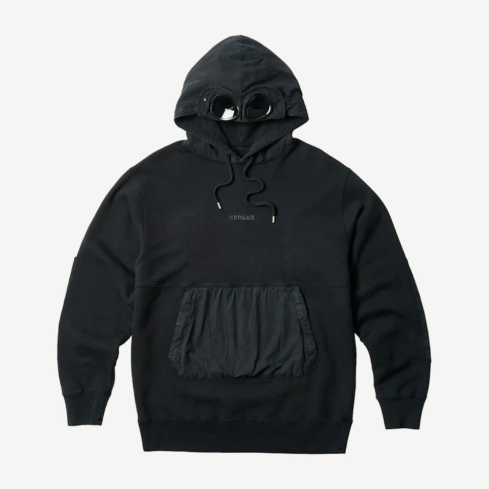 Cp Company Goggle Hoodie Black