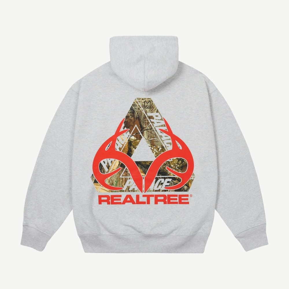 Realtree Tri Ferg Hoodie Ss26 Grey Marl