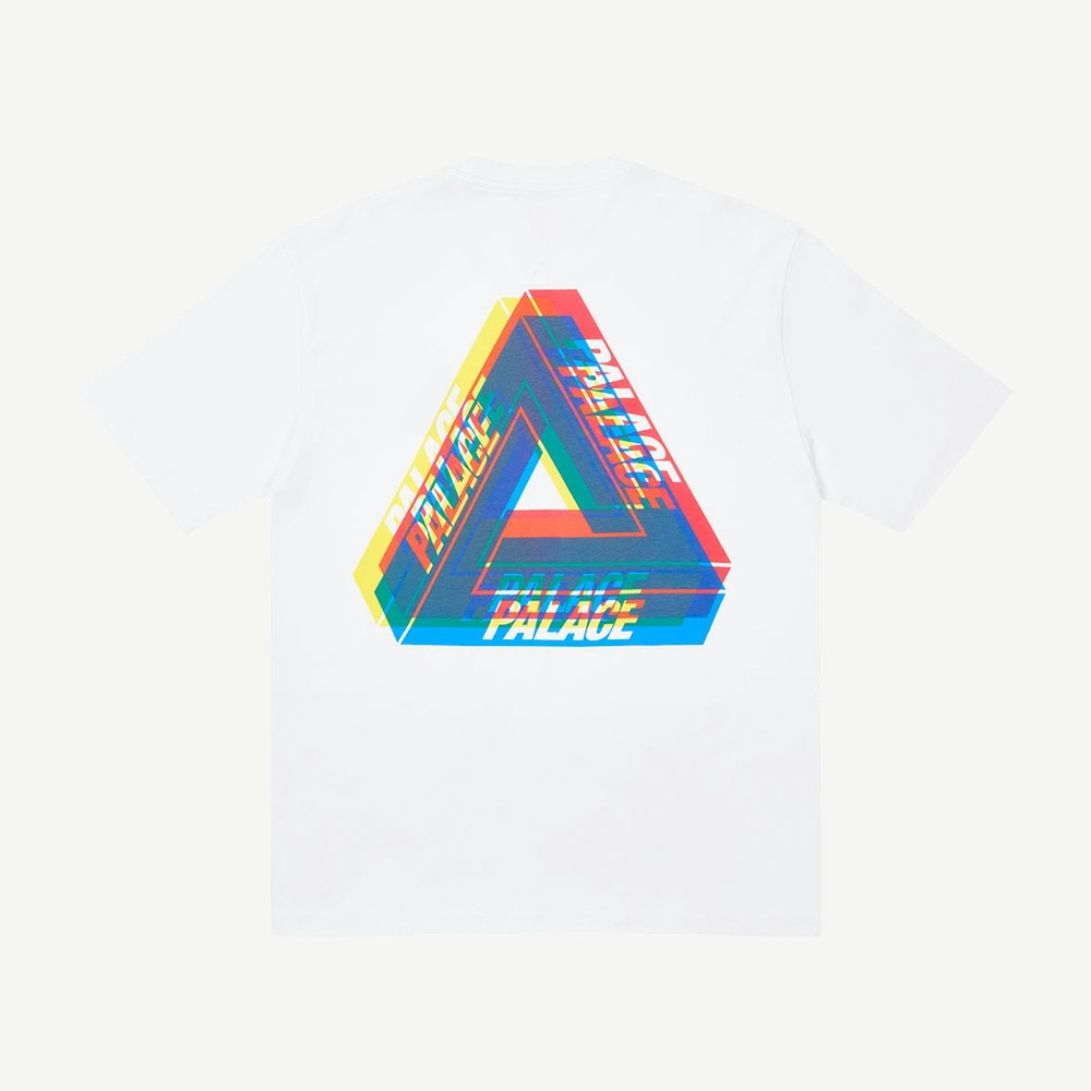 Tri Ferg Colour Blur T Shirt White