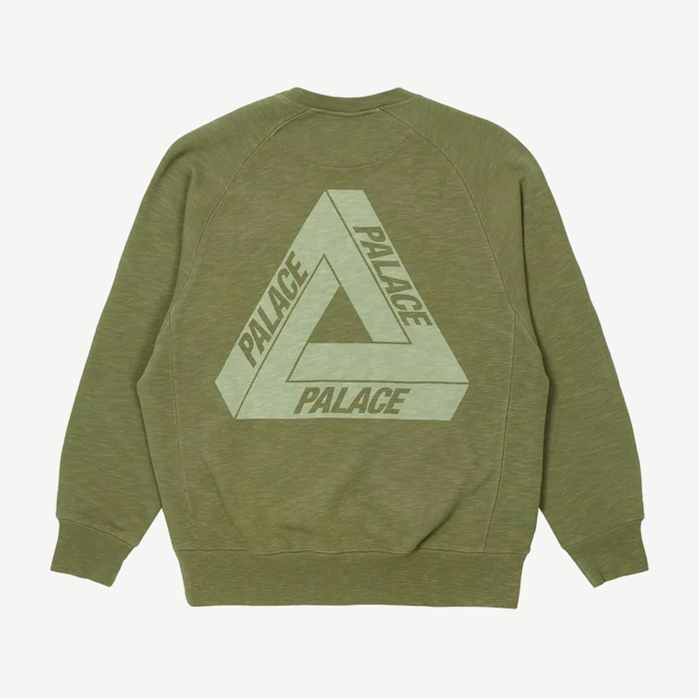 Tri Ferg Slub Crew Olive