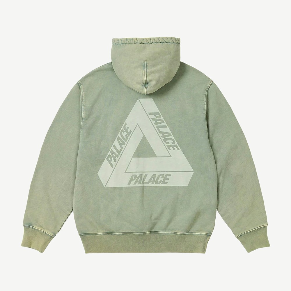 Washed Out Tri Ferg Hood Green