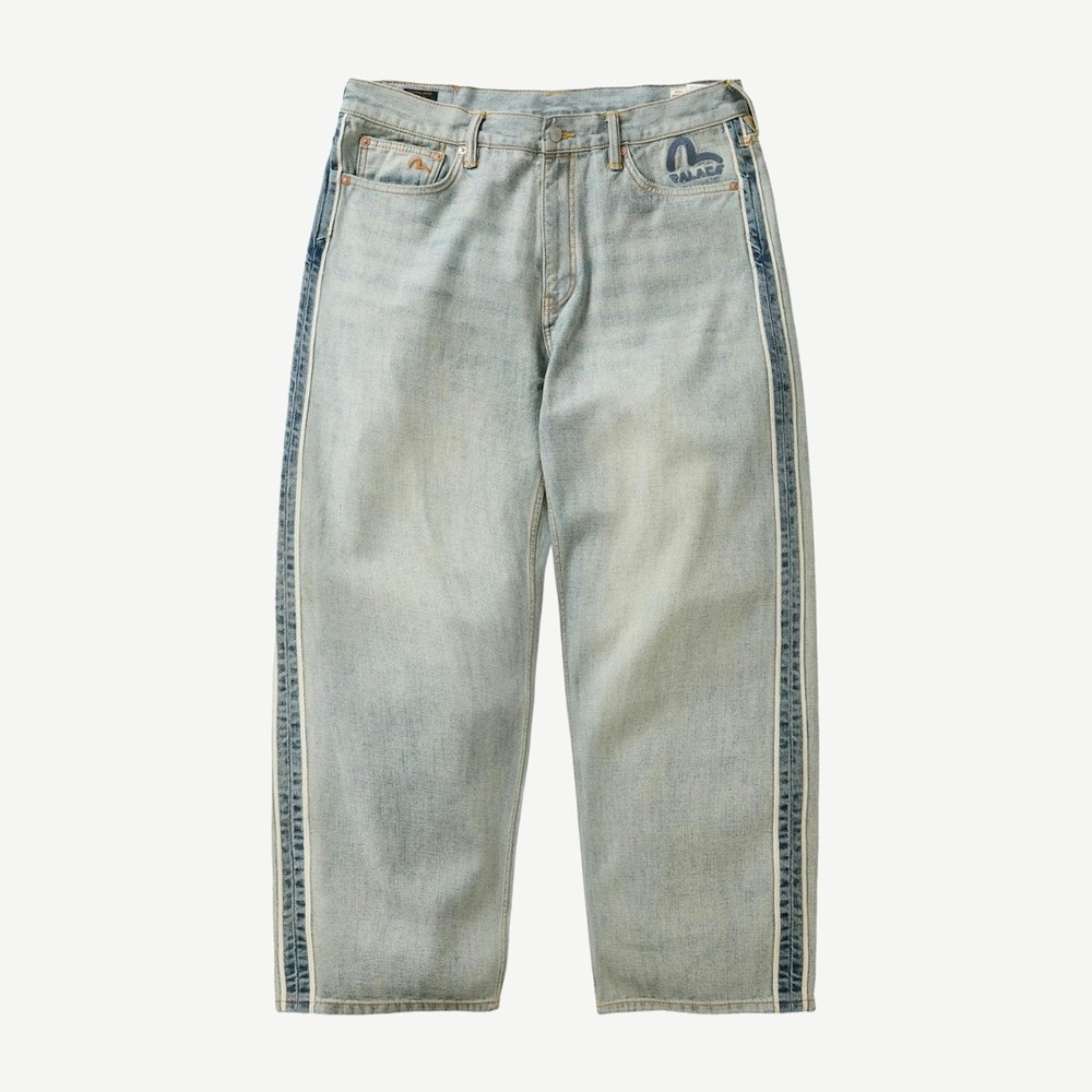 X Evisu P90 Baggy Jean Reverse Indigo