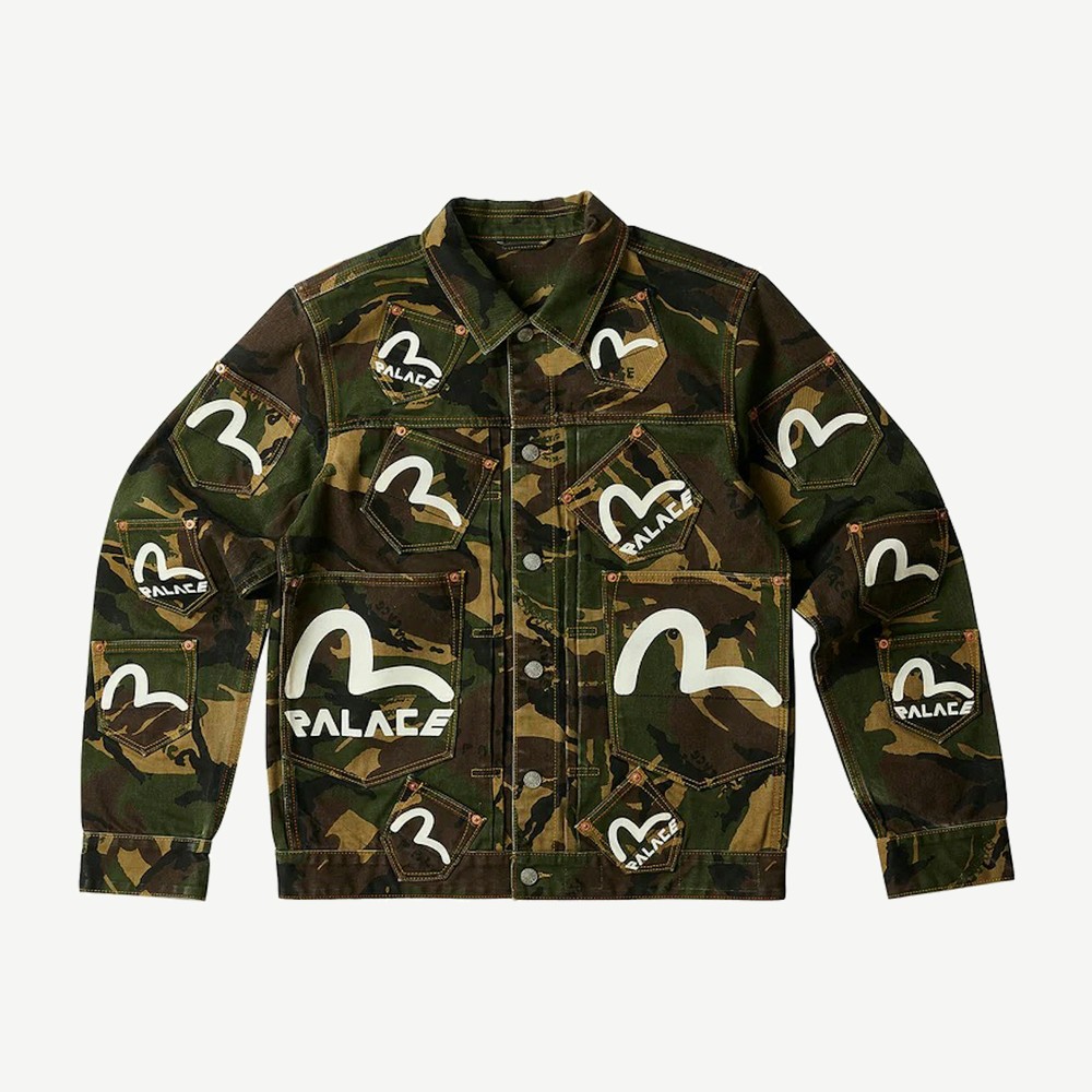 X Evisu Type One Denim Jacket Camo