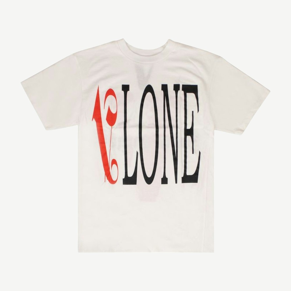 X Vlone Logo Tee White