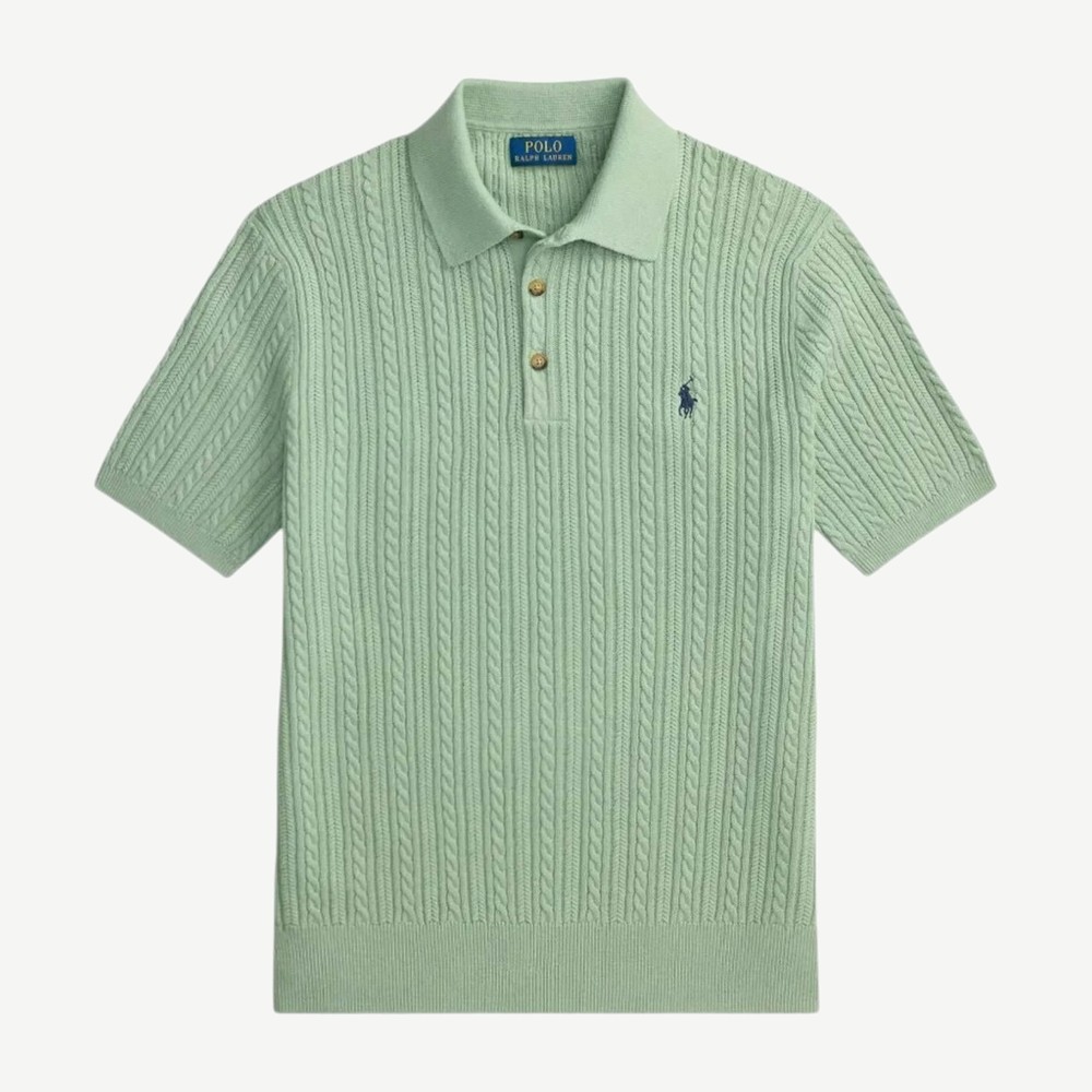 Custom Slim Polo Green