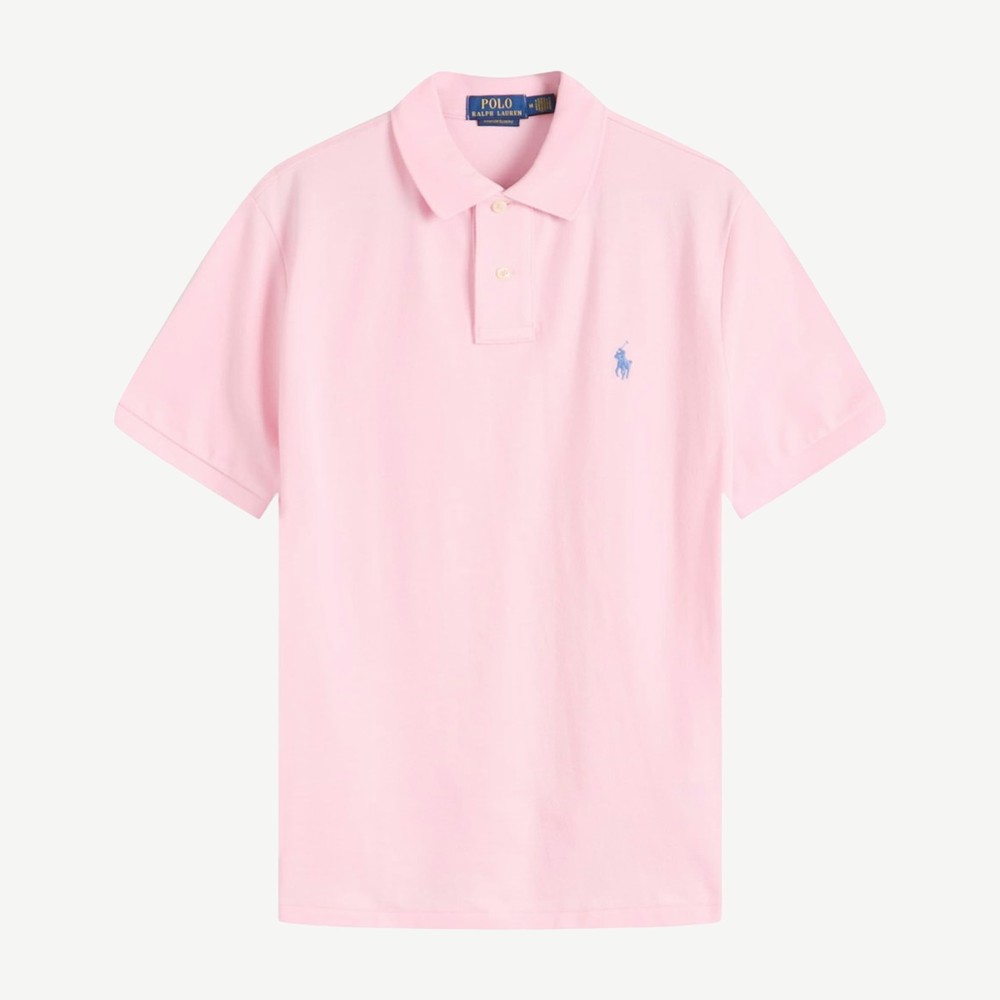 Custom Slim Polo Pink