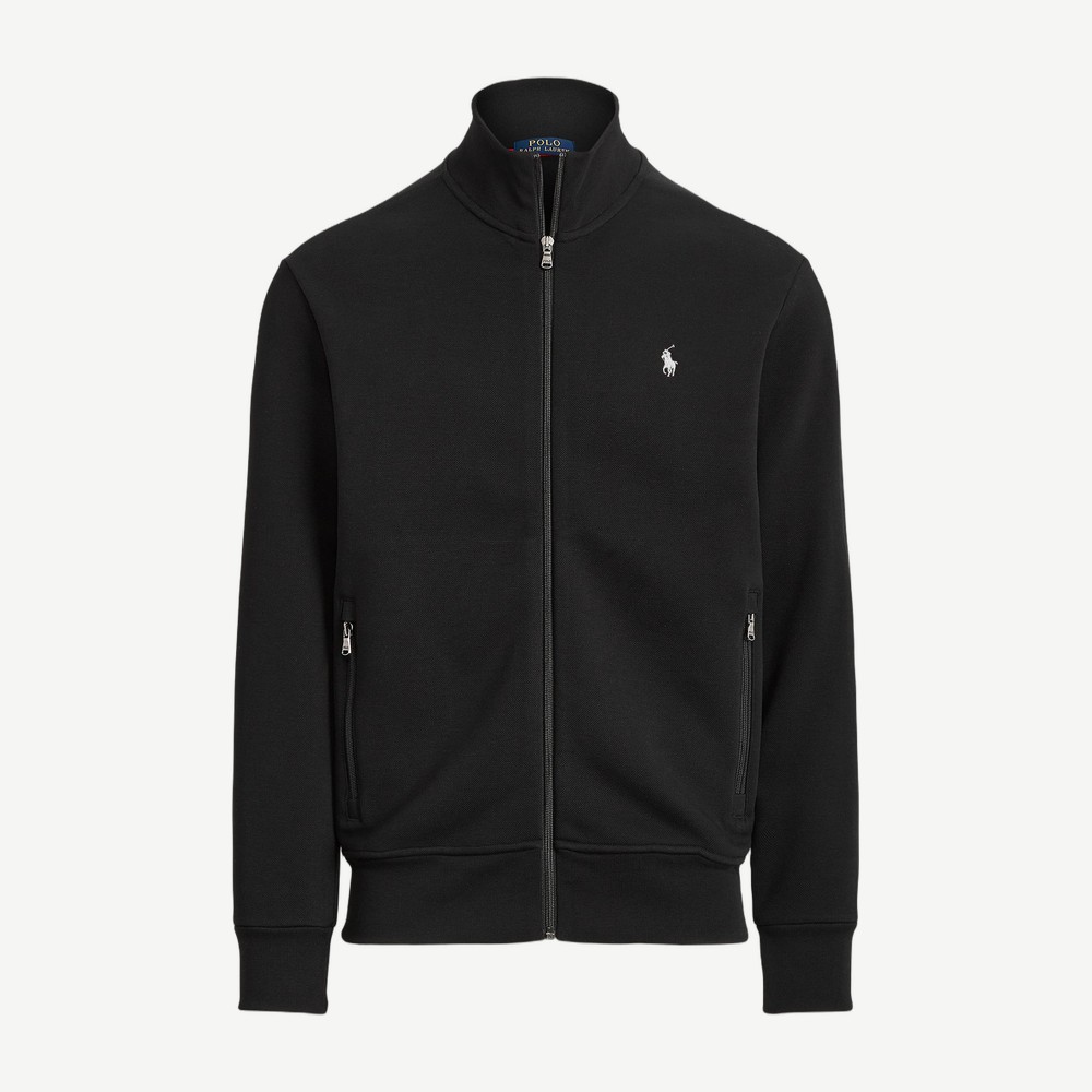 Double Knit Track Jacket Black