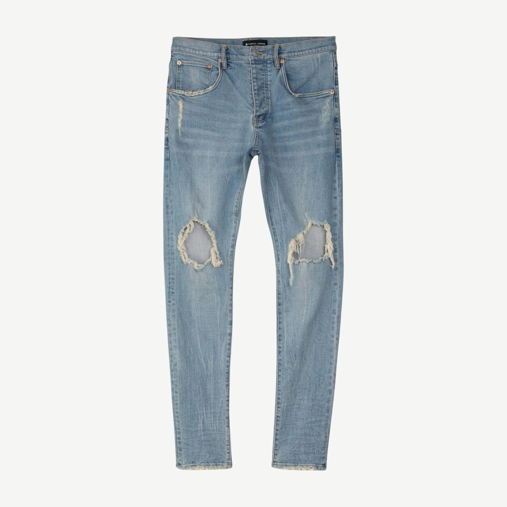 Drop Fit Midrise Tapered Leg Lt Indigo Jeans Indigo