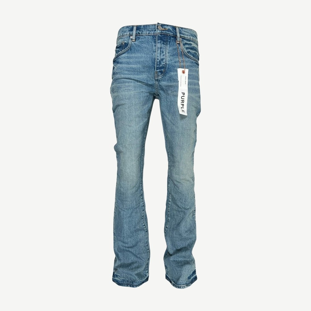 P004 Ffwl425 Flare Worn Jean Indigo