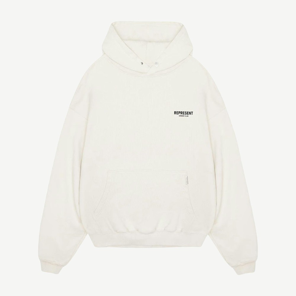 Owners Club Hoodie Flat White Black