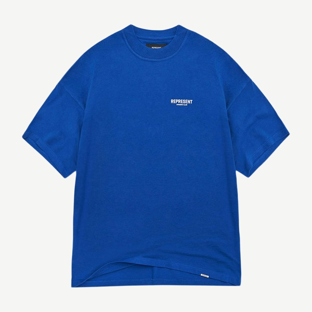Owners Club T Shirt Cobalt Blue White
