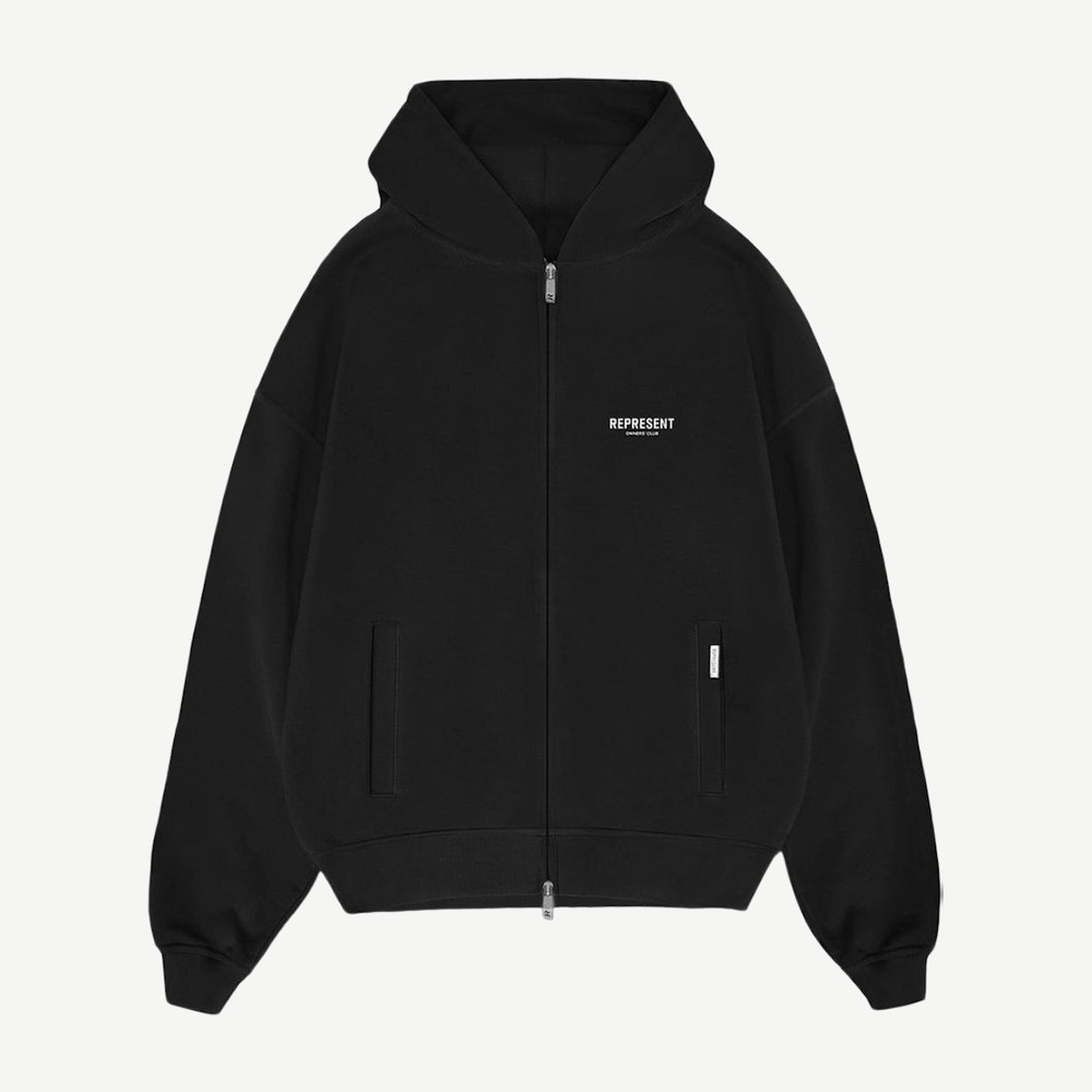Owners Club Zip Hoodie Black