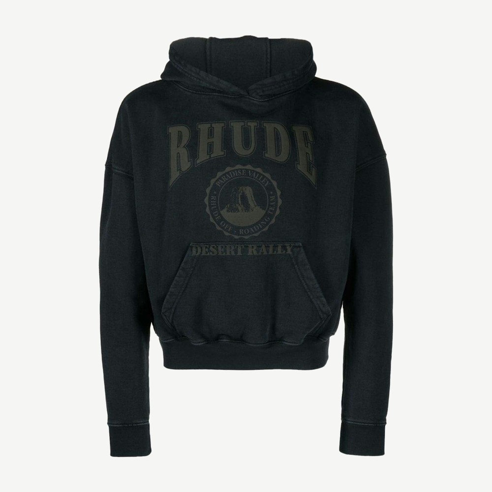 Cropped Desert Valley Hoodie Black