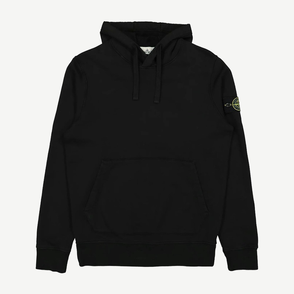 Fleece Garment Dyed Hoodie Dark Blue