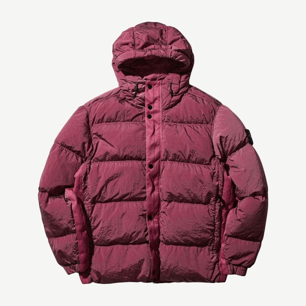 Nylon Metal Hooded Down Jacket Rose Quartz