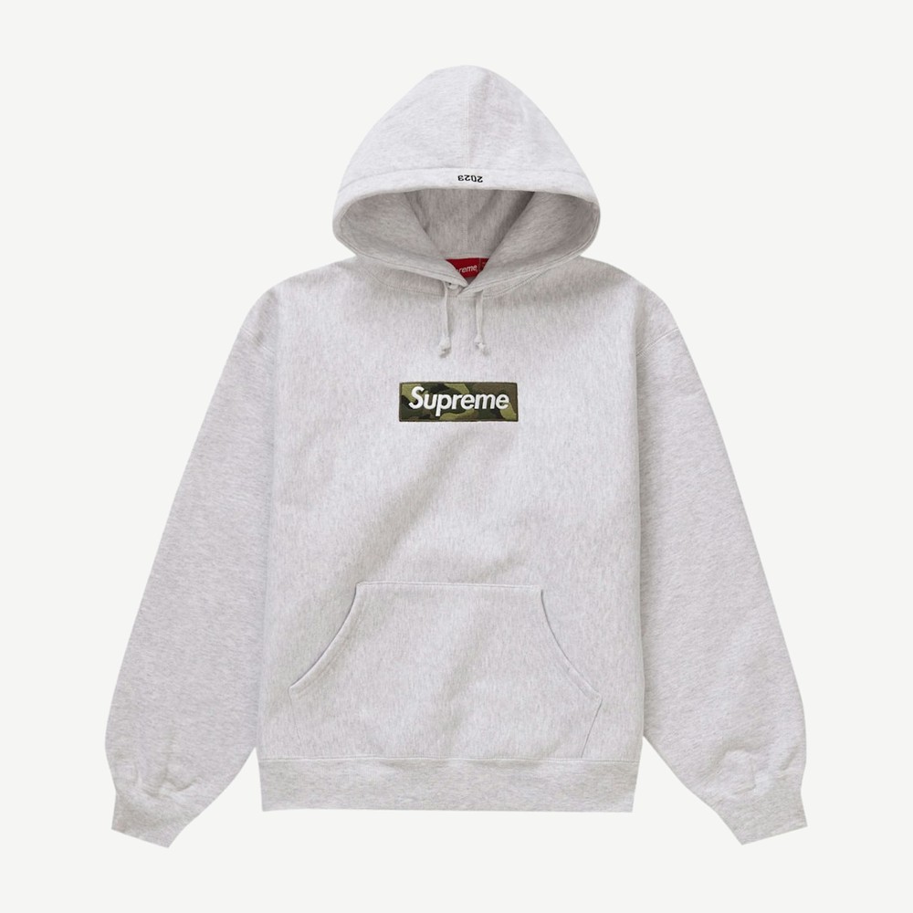 Box Logo Hooded Sweatshirt Fw23 Ash Grey