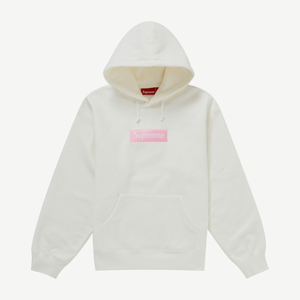 Box Logo Hooded Sweatshirt Fw25 White