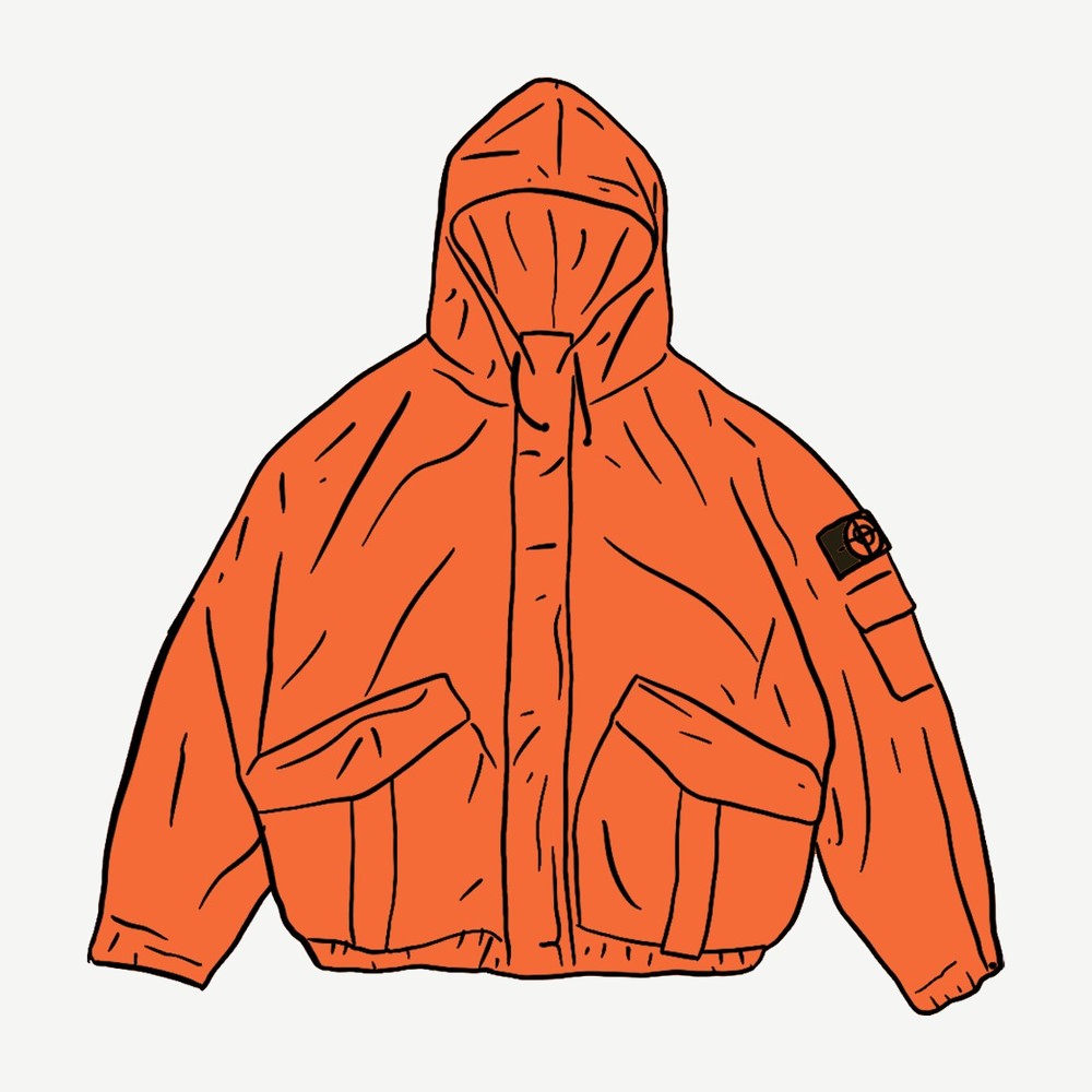 Stone Island Corduroy Jacket Orange Sample Image